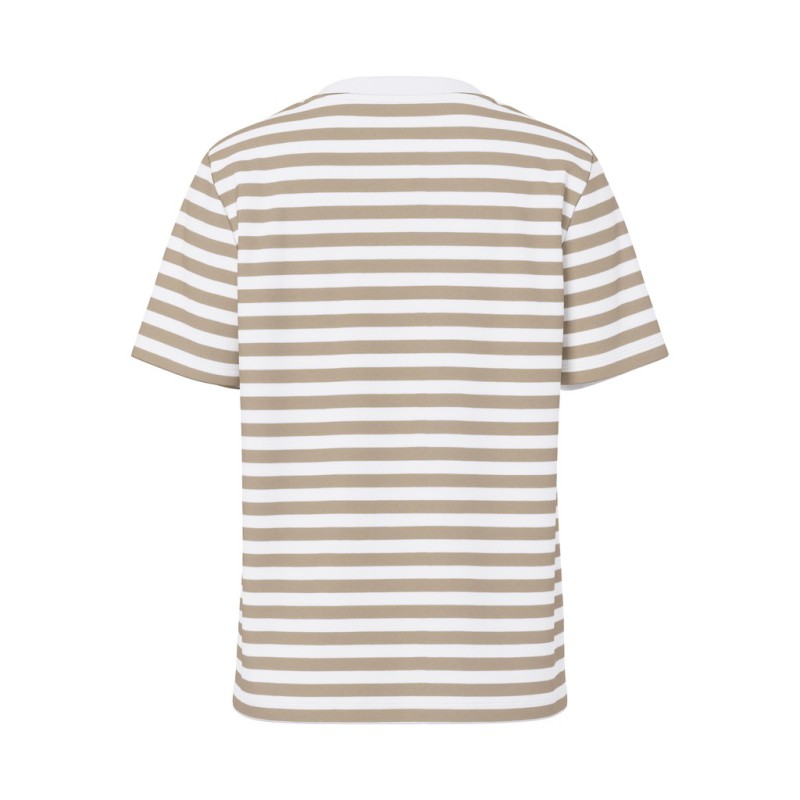 PIECES Ria kortærmet stribet t-shirt  - Silver Mink