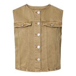PIECES Kate denim vest - Cedar