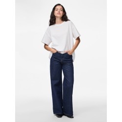 PIECES Skylar kortærmet oversized t-shirt - Bright White