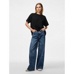 PIECES Skylar kortærmet oversized T-shirt - Black