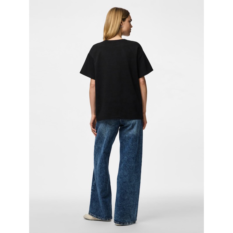 PIECES Skylar kortærmet oversized T-shirt - Black