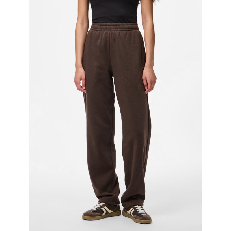 PIECES Chilli højtaljet straight sweatpants - Hot Fudge