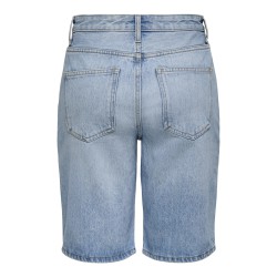 ONLY Sonny wide rhinst denim shorts - Medium Blue Denim