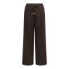 ONLY Isola pull up wide bukser - Coffee Bean