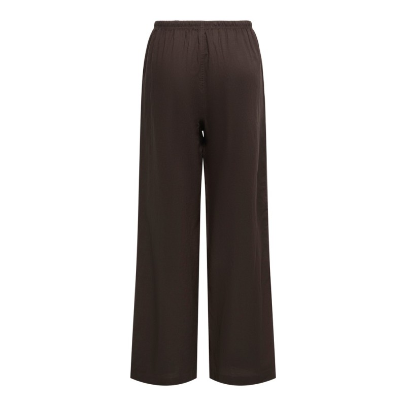 ONLY Isola pull up wide bukser - Coffee Bean