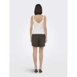 JDY Cille life shorts - Chocolate Brown