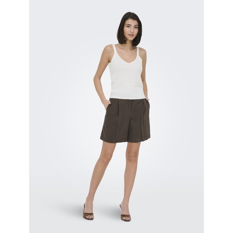 JDY Cille life shorts - Chocolate Brown