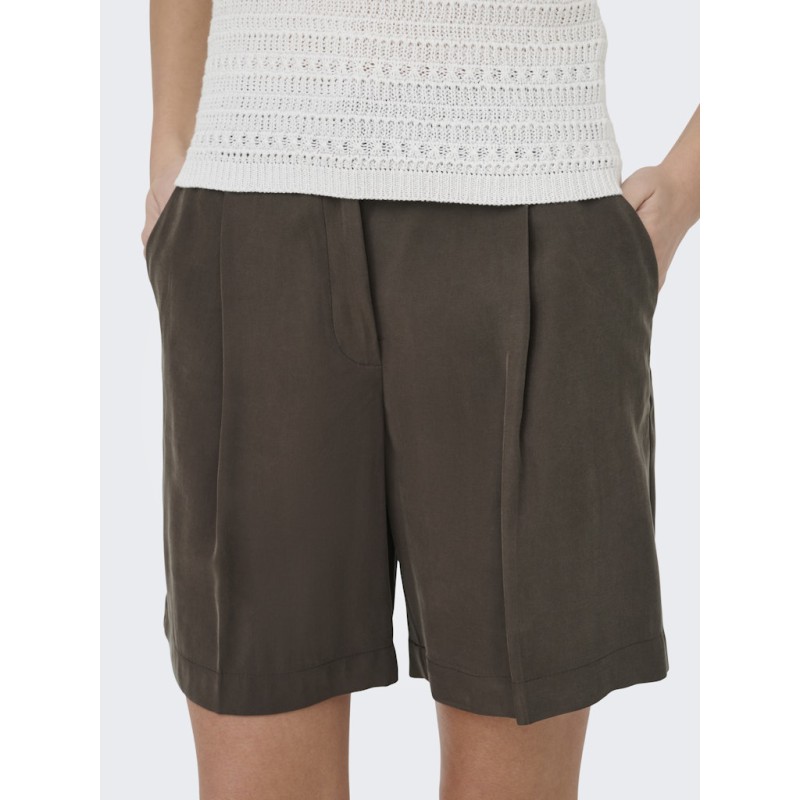 JDY Cille life shorts - Chocolate Brown