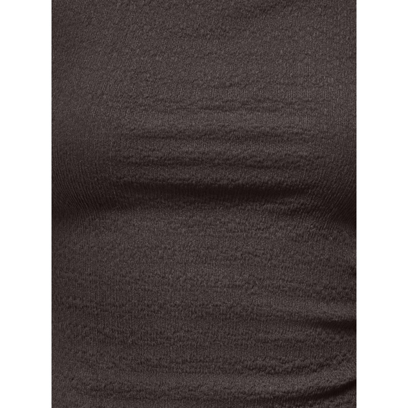 JDY Nila ærmeløs funnel neck top - Chocolate Torte