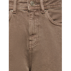 ONLY & SONS JUNIOR fade loose denim shorts - Brown Denim