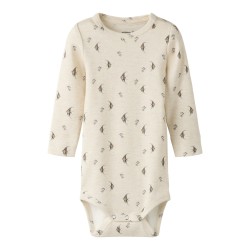 NAME IT BABY Fisher langærmet body - Peyote