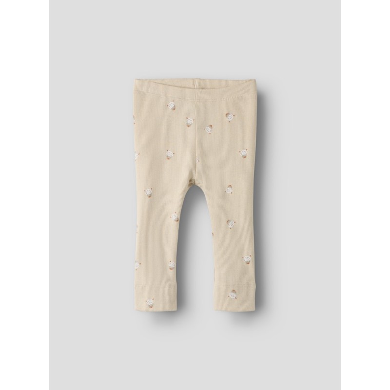 NAME IT BABY Unisex ferini leggings - Cement
