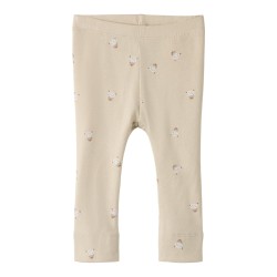 NAME IT BABY Unisex ferini leggings - Cement