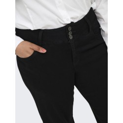 ONLY CARMAKOMA Anna hw wide denim jeans - Black