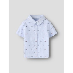 NAME IT MINI Frakkan kortærmet skjorte - Kentucky Blue