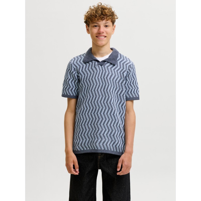 JACK & JONES JUNIOR Raiden kortærmet polo - Odyssey Gray