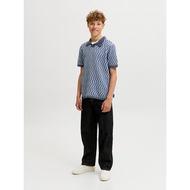 JACK & JONES JUNIOR Raiden kortærmet polo - Odyssey Gray