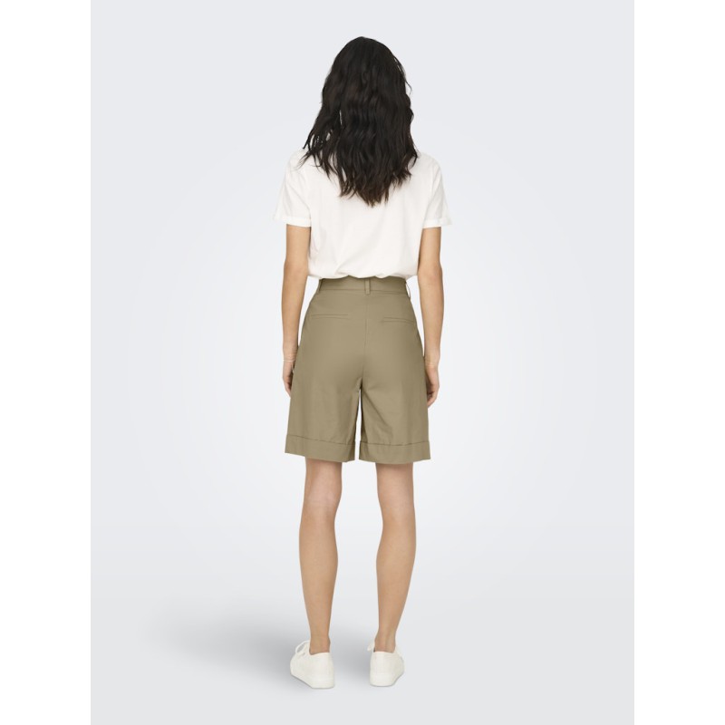 ONLY Rosalie højtaljet bermuda shorts - Amphora