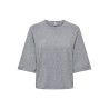 ONLY Loyal 2/4 kortærmet strik - Light Grey Melange