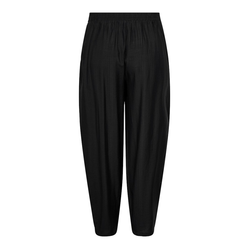 ONLY CARMAKOMA Joanna højtaljet barrel bukser - Sort
