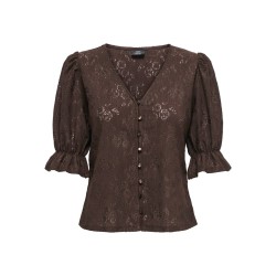 JDY Jakobe 2/4 blonde top - Coffee Bean