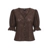 JDY Jakobe 2/4 blonde top - Coffee Bean