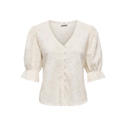 JDY Jakobe 2/4 blonde top - Egret