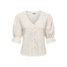 JDY Jakobe 2/4 blonde top - Egret
