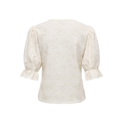 JDY Jakobe 2/4 blonde top - Egret