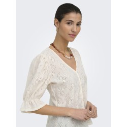JDY Jakobe 2/4 blonde top - Egret