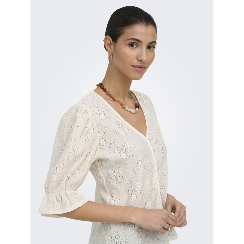 JDY Jakobe 2/4 blonde top - Egret