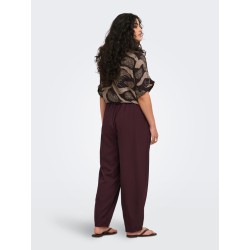 ONLY CARMAKOMA Veras højtaljet barrel tailored bukser - Fig