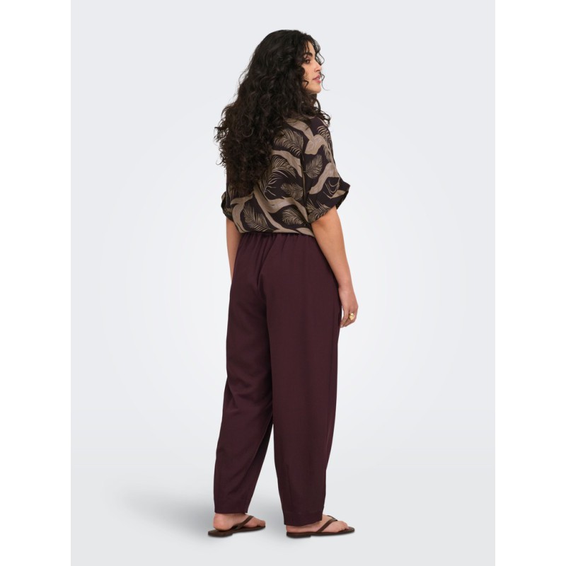ONLY CARMAKOMA Veras højtaljet barrel tailored bukser - Fig