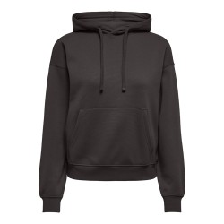 ONLY Best langærmet hoodie - Chocolate Torte