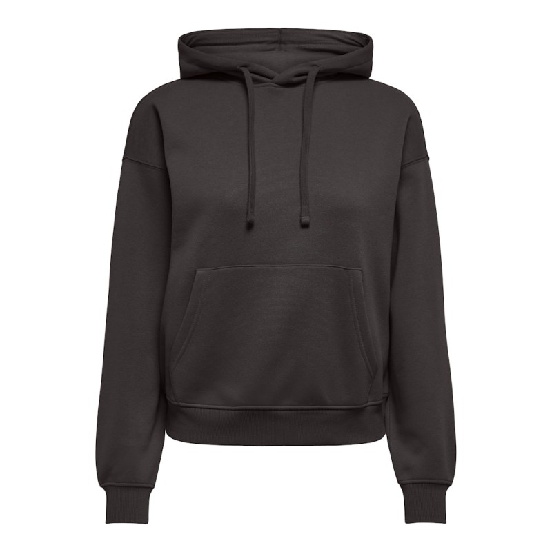 ONLY Best langærmet hoodie - Chocolate Torte