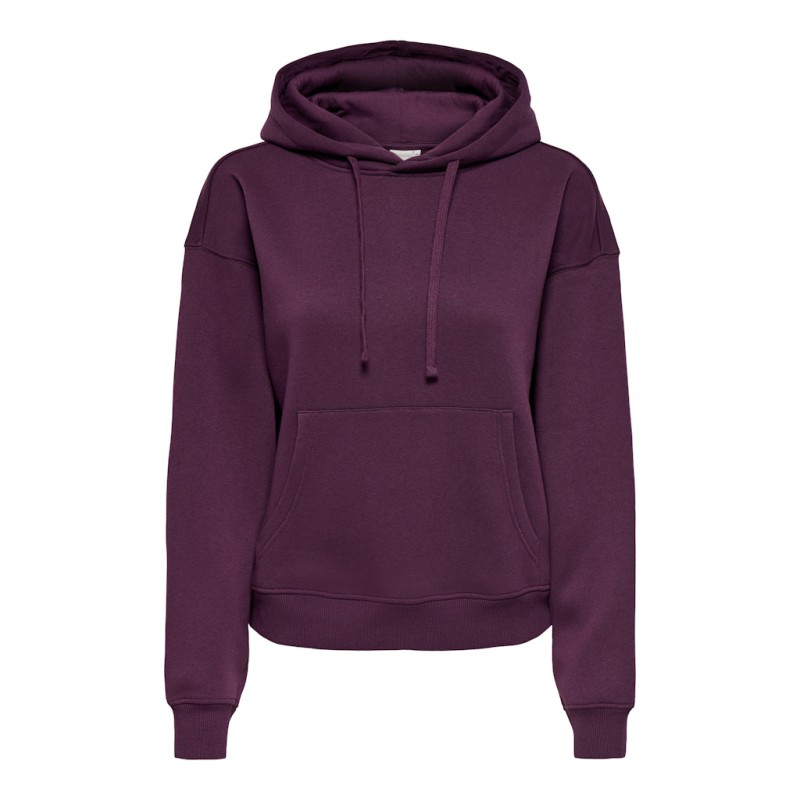 ONLY Best langærmet hoodie - Fig