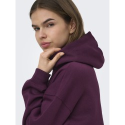 ONLY Best langærmet hoodie - Fig