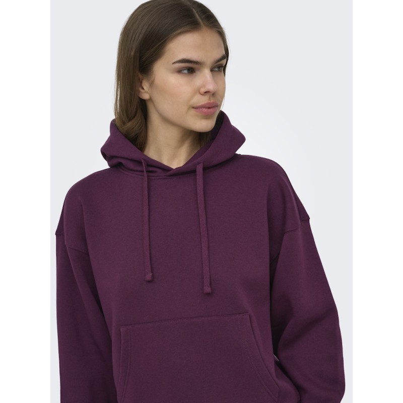 ONLY Best langærmet hoodie - Fig