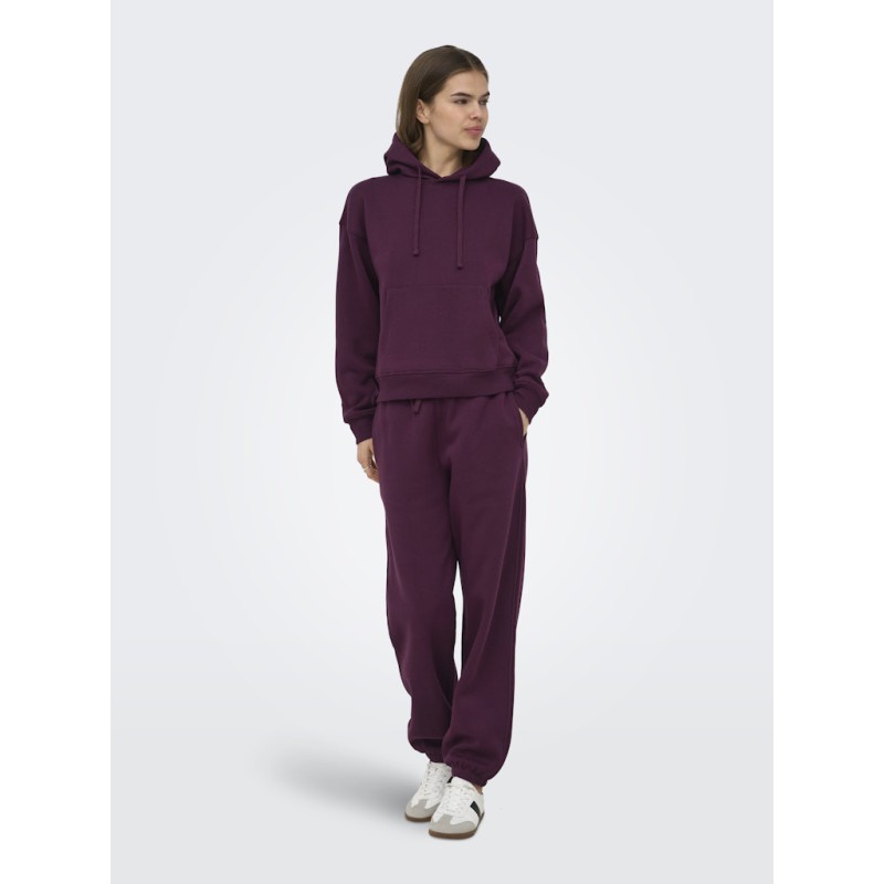 ONLY Best langærmet hoodie - Fig