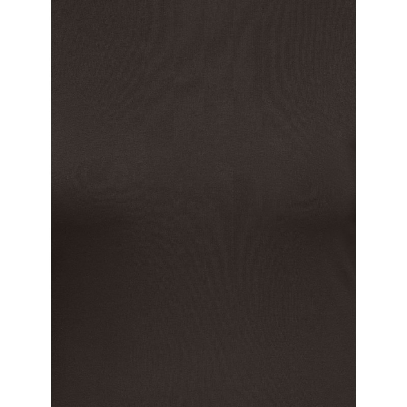 ONLY CARMAKOMA Riley langærmet top - Black Coffee