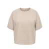 ONLY CARMAKOMA Loyal 2/4 O-Neck Pullover - Beige Melange