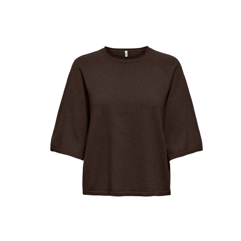 ONLY Loyal 2/4 Pullover - Chocolate Torte Melange