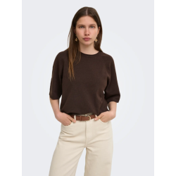 ONLY Loyal 2/4 Pullover - Chocolate Torte Melange
