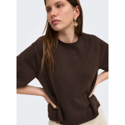 ONLY Loyal 2/4 Pullover - Chocolate Torte Melange