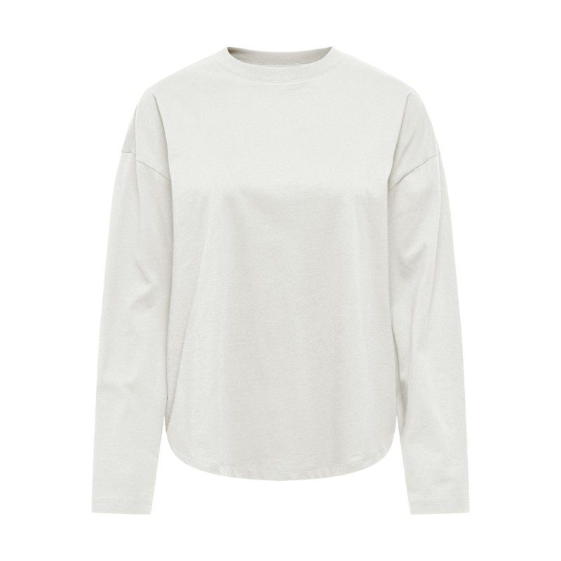 ONLY Happy langærmet t-shirt - Cloud Dancer