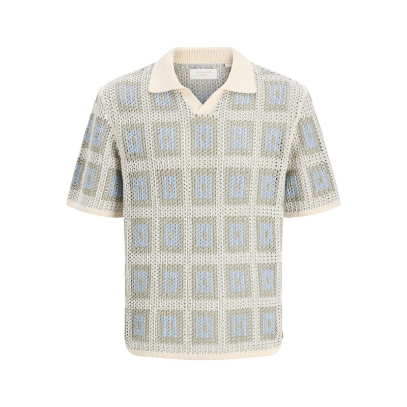 JACK & JONES JUNIOR Raiden kortærmet polo - Sea Salt