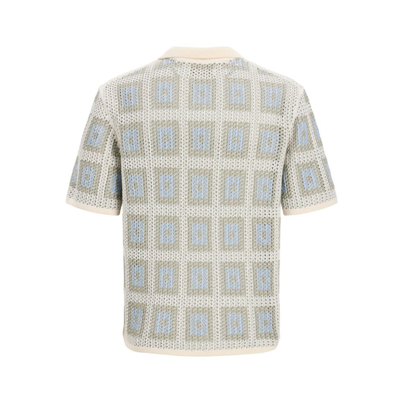 JACK & JONES JUNIOR Raiden kortærmet polo - Sea Salt