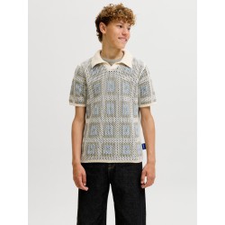 JACK & JONES JUNIOR Raiden kortærmet polo - Sea Salt