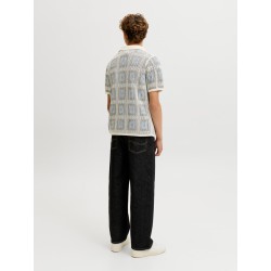JACK & JONES JUNIOR Raiden kortærmet polo - Sea Salt