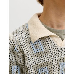 JACK & JONES JUNIOR Raiden kortærmet polo - Sea Salt